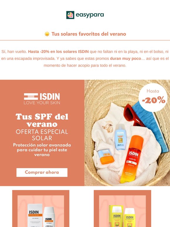 🚨 ISDIN: las promos solares vuelan