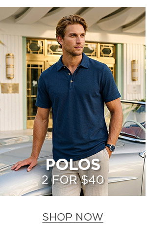 SHOP POLOS 2 FOR $40