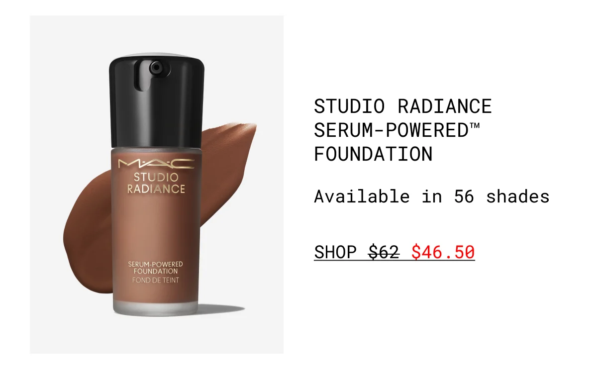 Studio Radiance Serum-Powered™ Foundation | Available in 56 shades | shop $46.50