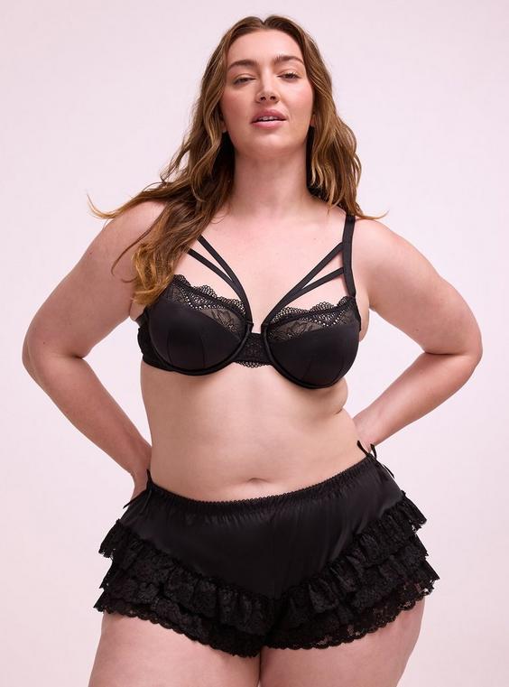 Nightfall Micro Shine & Lace Bloomer