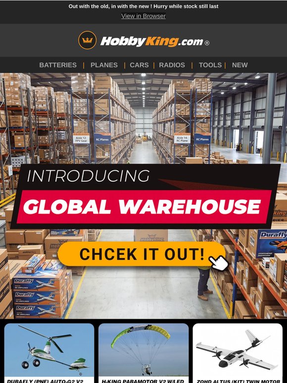 Our Global Warehouse is getting Bigger and Better! See what's offering now