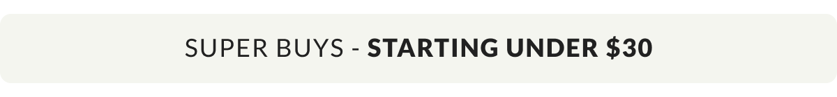 Pearl Super Buys - Starting UNDER $30 