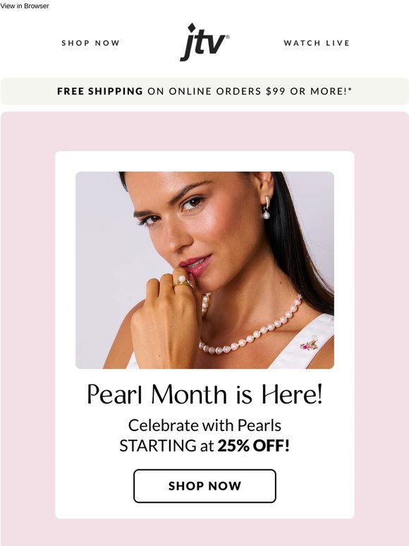 Starting Now: PEARL MONTH!