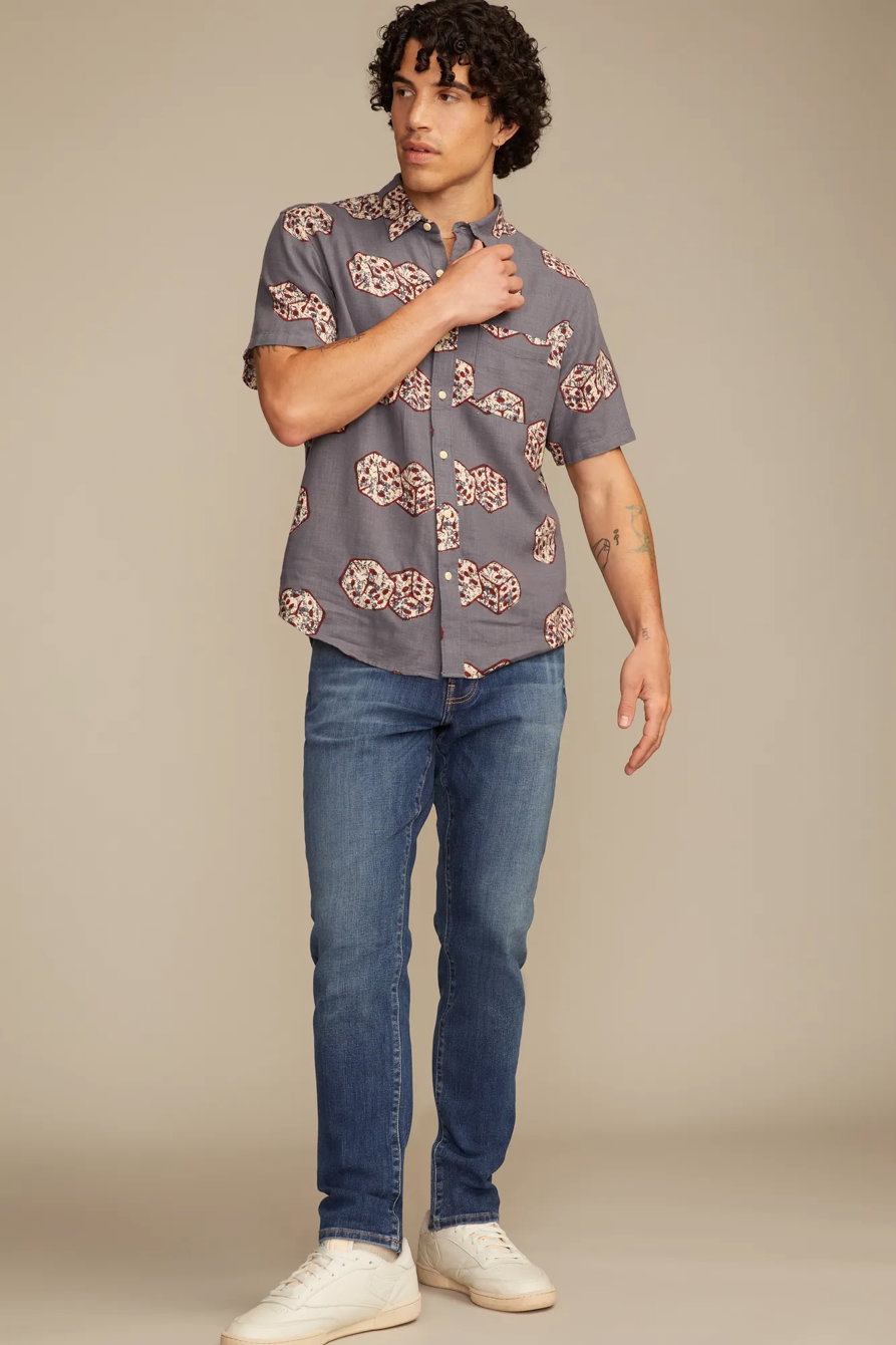 Image of Lucky Brand 412 Athletic Slim - Men's Pants Denim Slim Fit Jeans in Tiverton