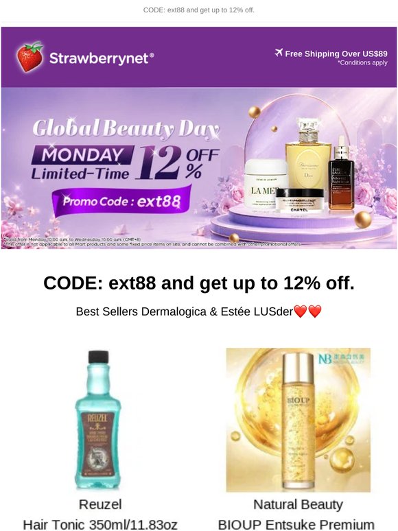 No Minimum Spend Required: 12% OFF!💰