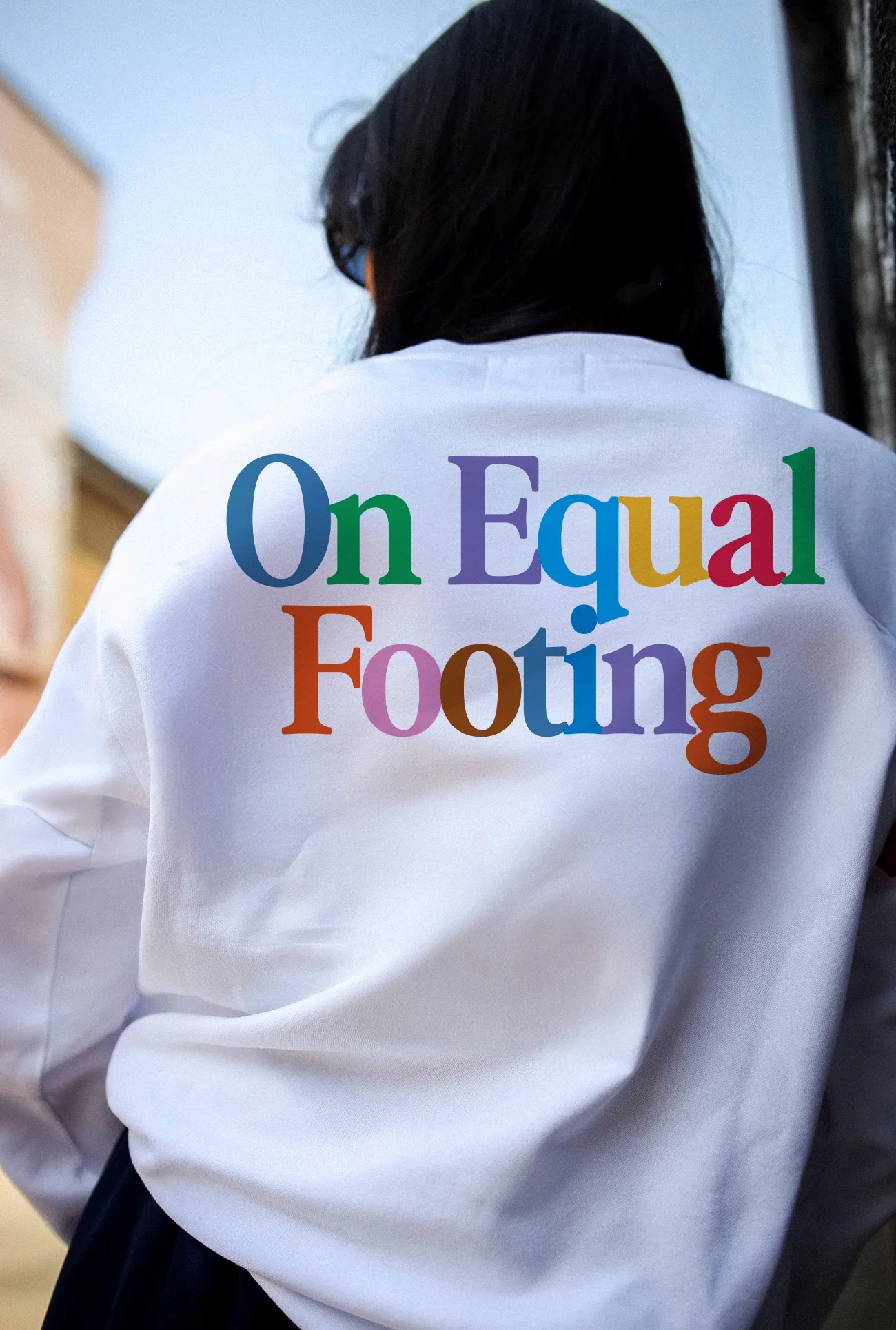 Image of Unisex NWSL On Equal Footing White Vintage Crewneck