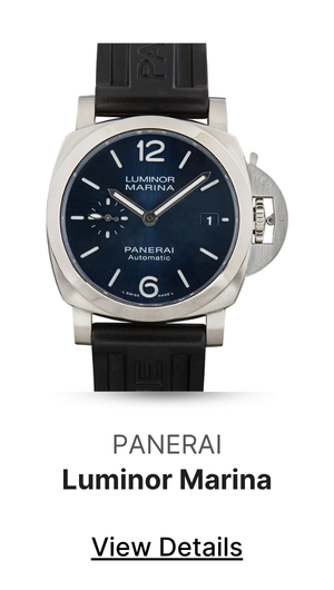 Pre-Owned Panerai Luminor Marina Quaranta PAM01270 Blue Dial
