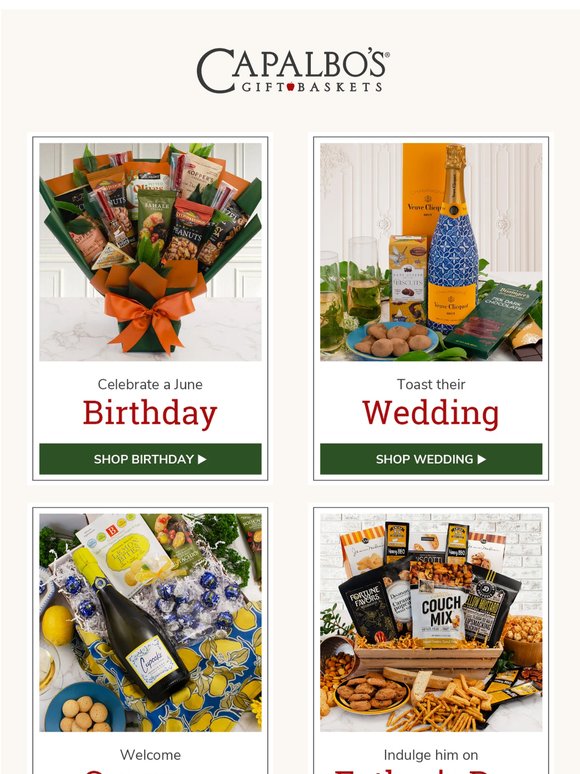 Four Great Reasons to Send Gift Baskets in June