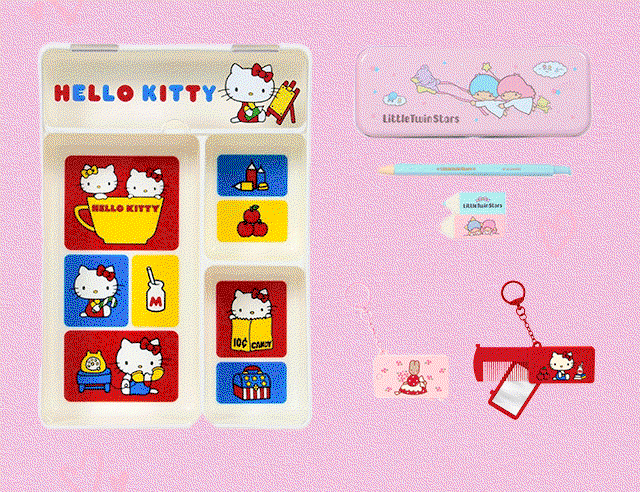 ALL UNDER $25 | Sanrio Forever Series | Animated GIF of Products from Series.