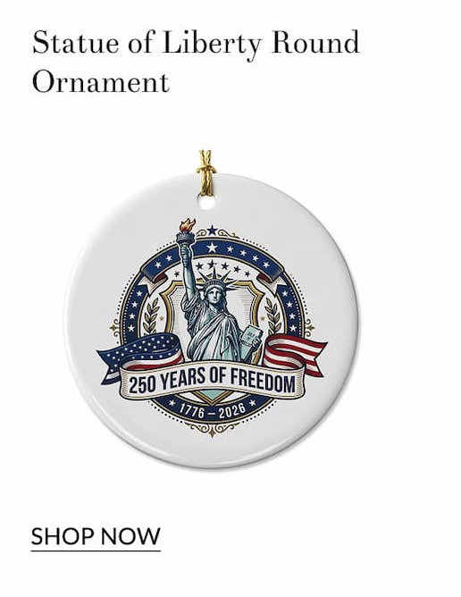 Statue of Liberty Round Ornament
