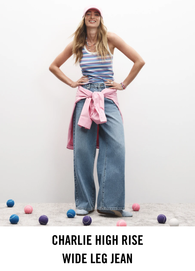 CHARLIE HIGH RISE WIDE LEG JEAN