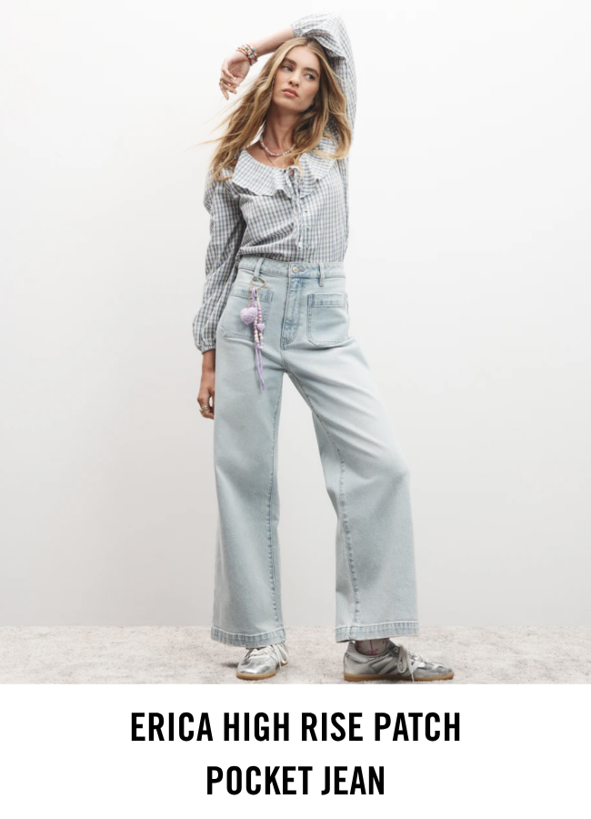 ERICA HIGH RISE PATCH POCKET JEAN