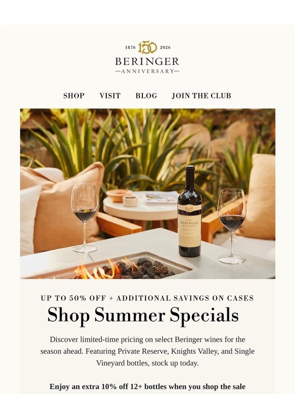 Up to 50% Off! Shop Summer Specials