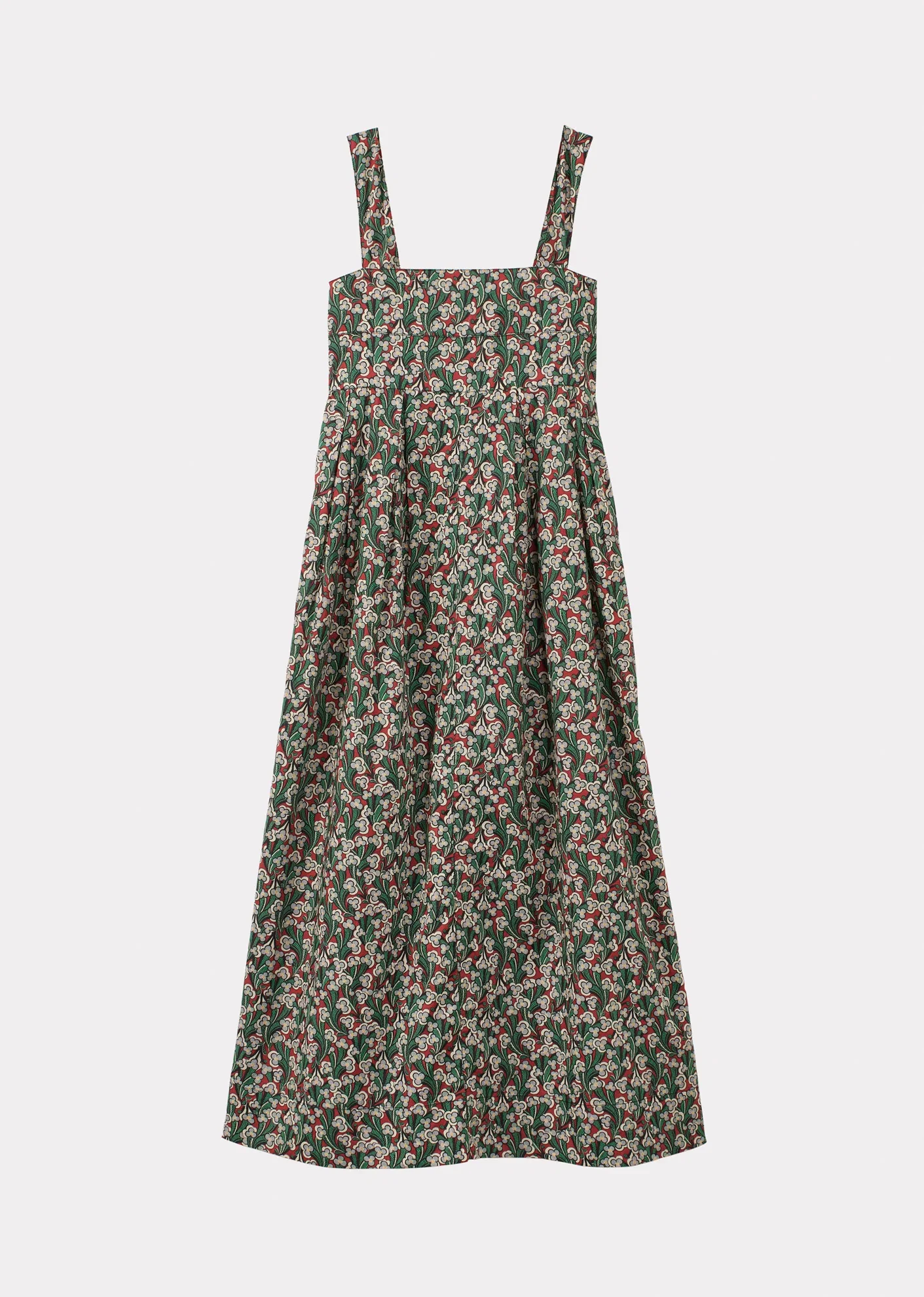 Image of WOMEN'S PLEATED COTTON SUMMER DRESS - LIBERTY LAITH