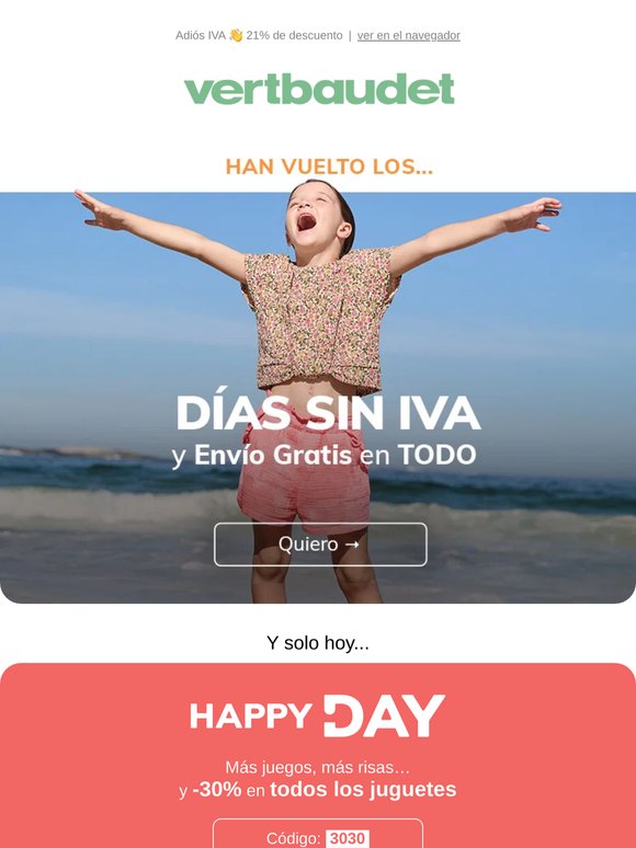 ¡Los Días SIN IVA han vuelto! 🎉