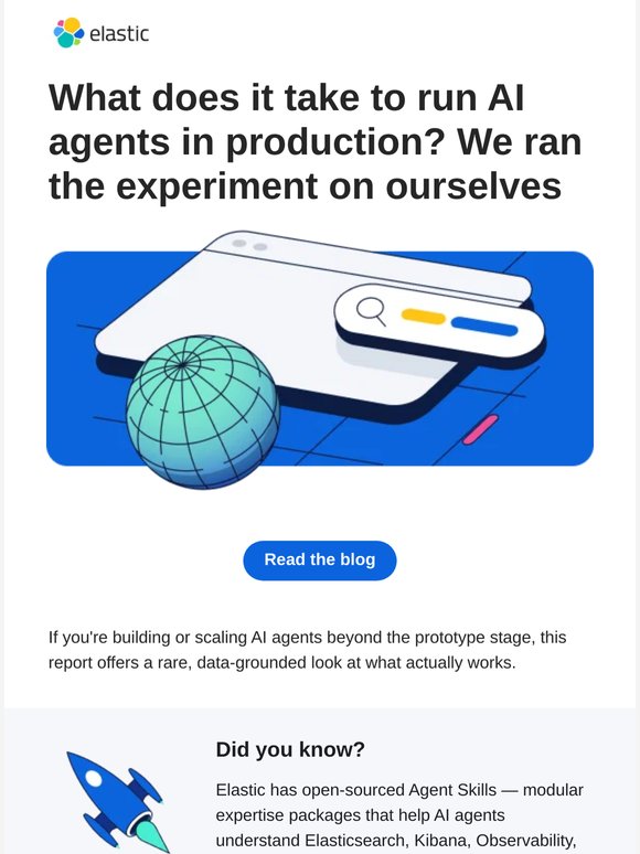 Elastic Customer Newsletter