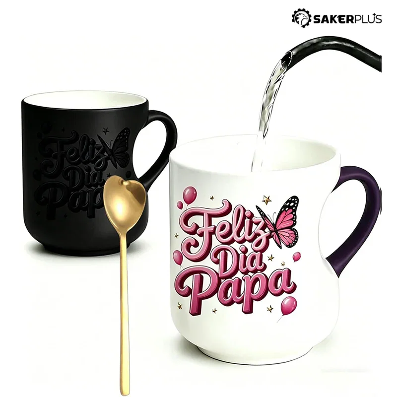 Sakerplus® Magic Heart-Shaped Color Changing Mug