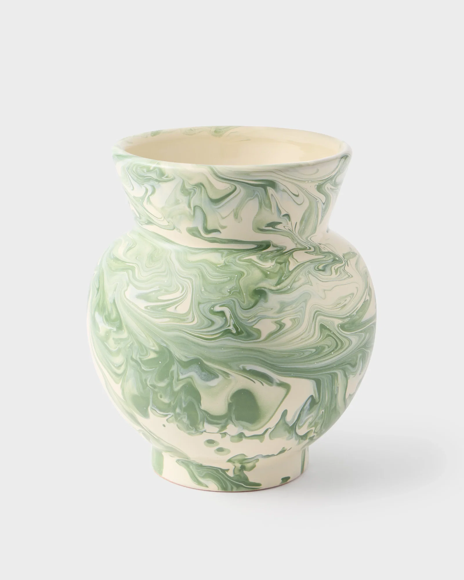 Image of Marbled Vase, Green
