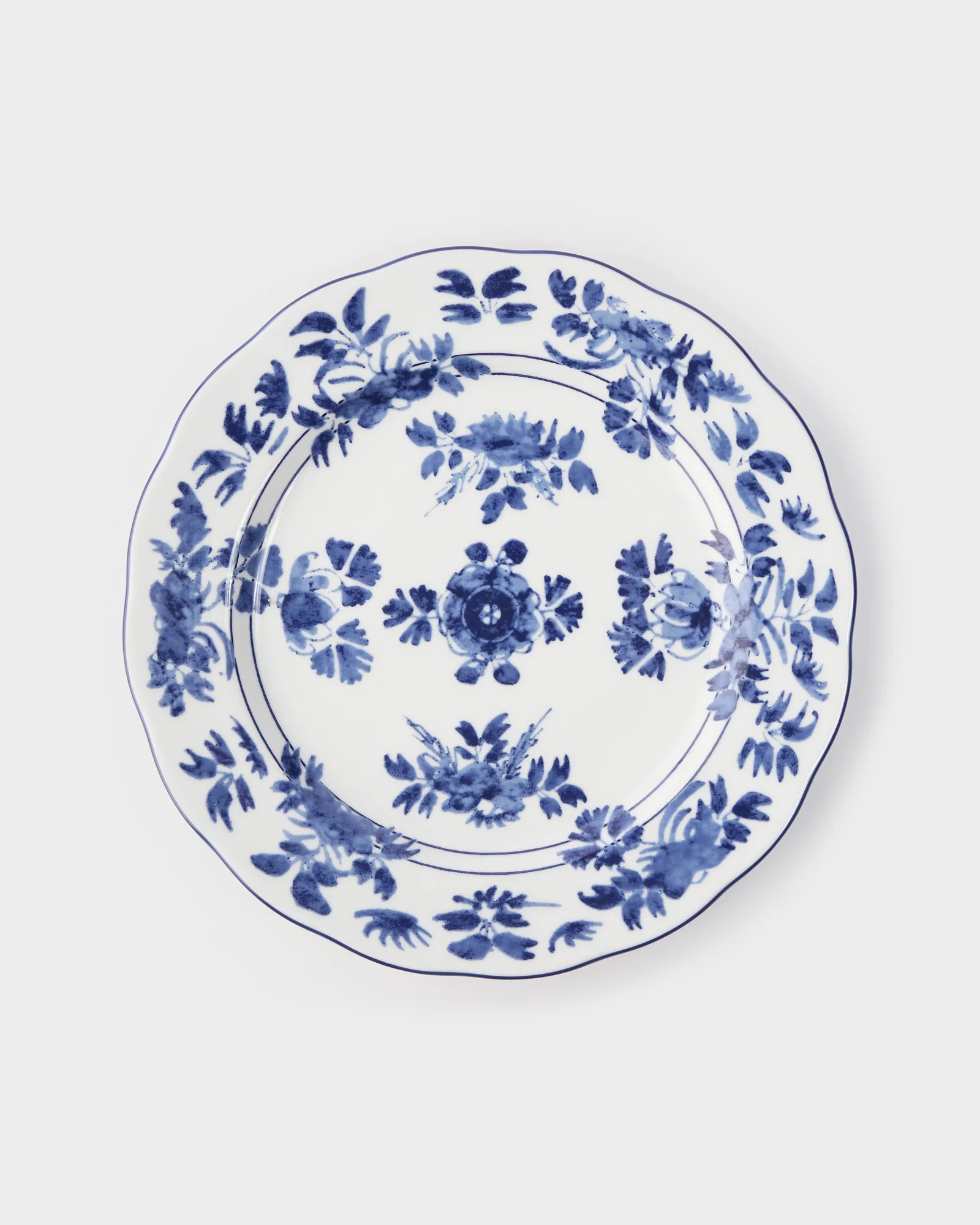 Image of Gloria Porcelain Dinner Plate, Blue