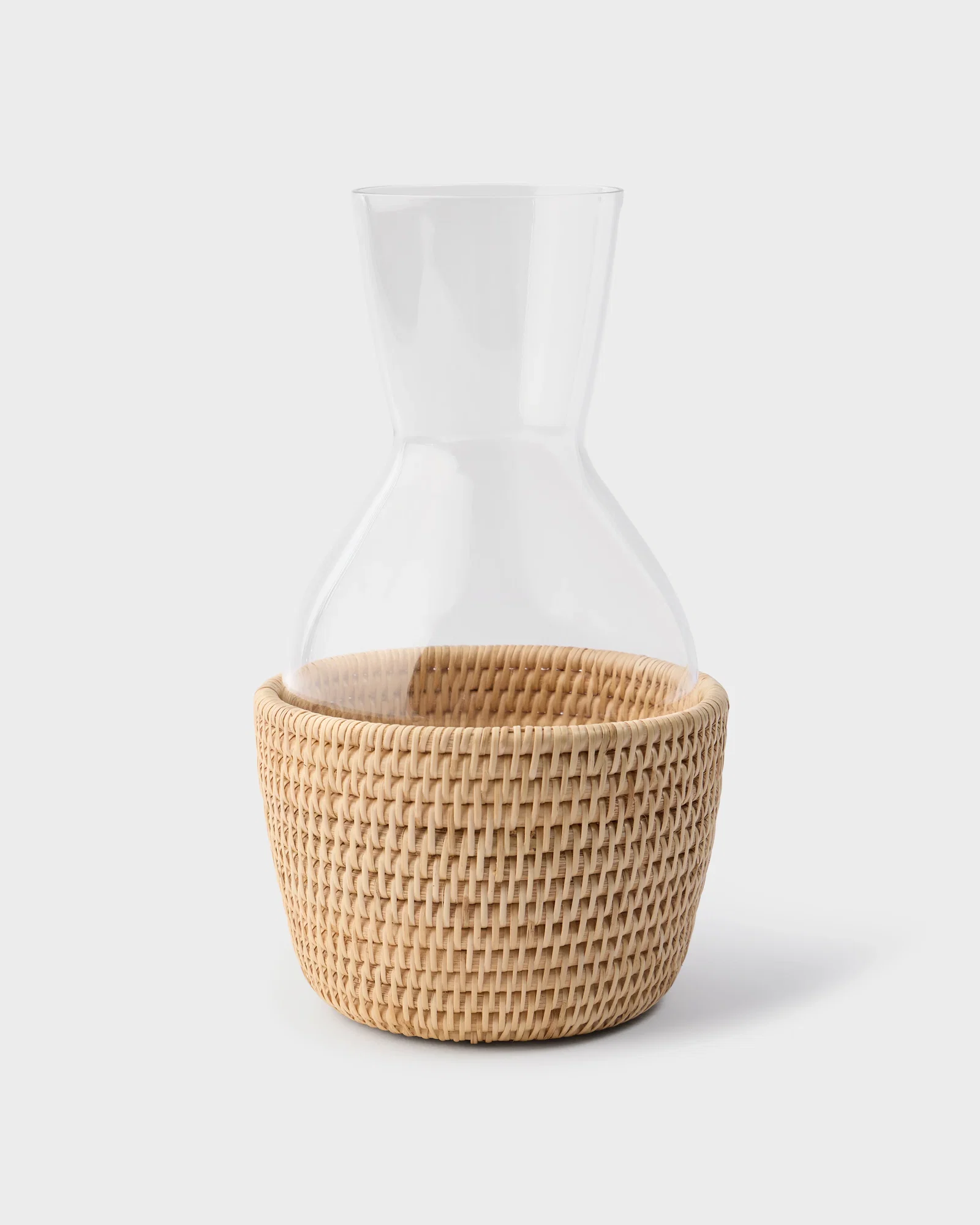 Image of Rattan Sabbia Glass Carafe