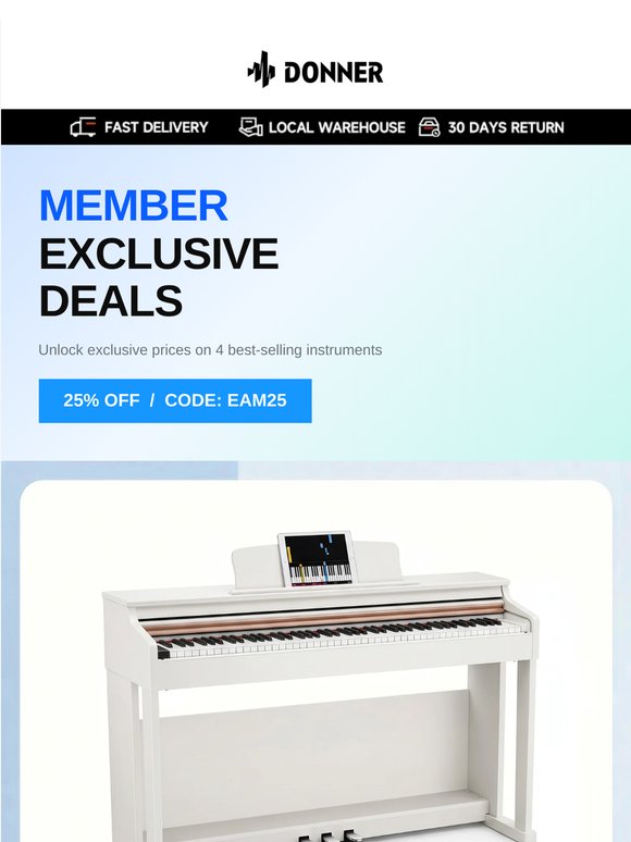 Members Only — 25% Off 4 Hand-Picked Favourites