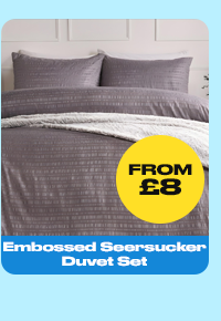 Embossed Seersucker Duvet Set