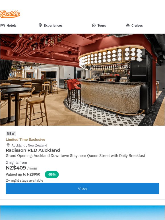 Grand Opening: Radisson RED Auckland Downtown Stay w. Daily Breakfast