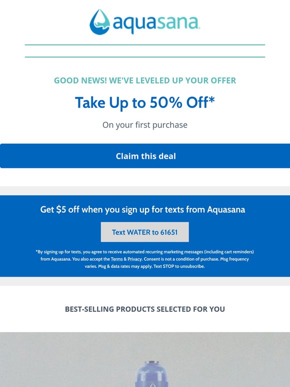 Up to 50% Off For You