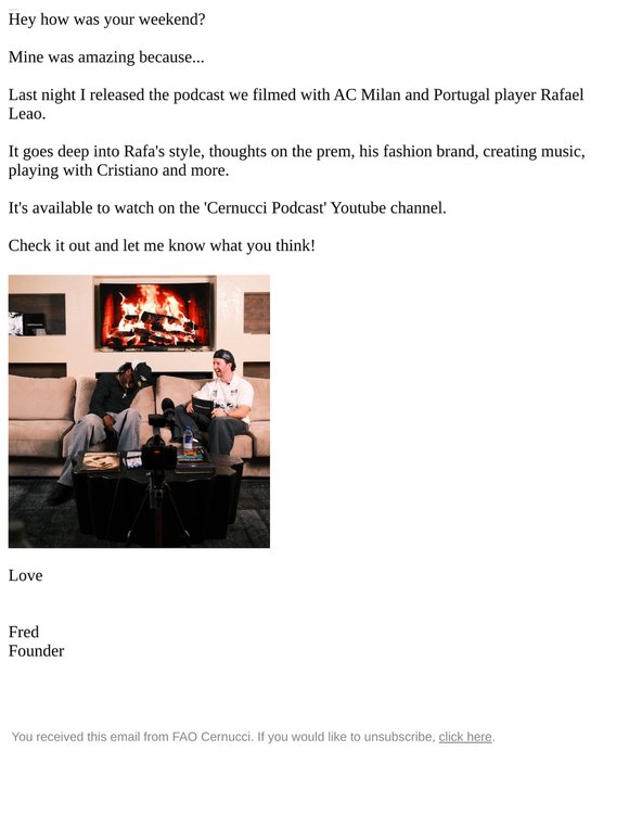 Cernucci x Rafa Leao OUT NOW