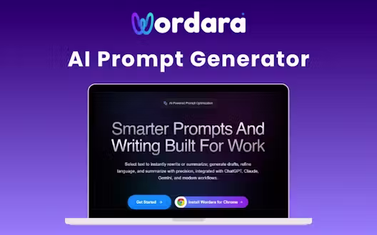 Wordara – AI Prompt Generator | Lifetime Access
