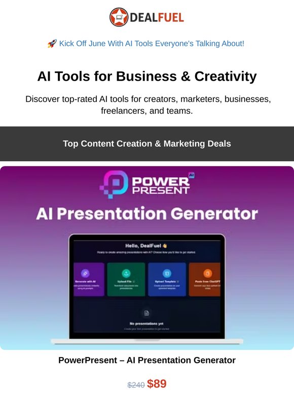 Start June Smarter With Top AI Deals 😎