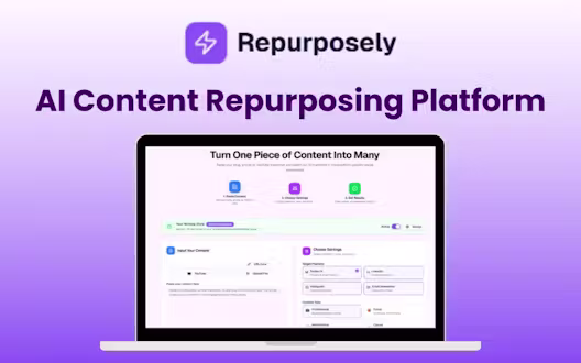 Repurposely – AI Content Repurposing Platform | Lifetime Access