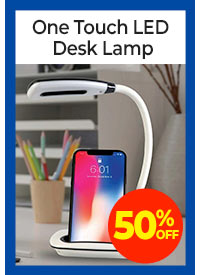 One Touch LED Desk Lamp - 50% Off