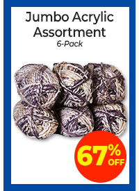 Jumbo Acrylic Assortment 6-Pack - 67% Off