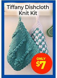 Tiffany Dishcloth Knit Kit - Only $7