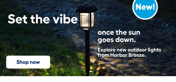Set the vibe once the sun goes down. Explore new outdoor lights from Harbor Breeze. Shop now