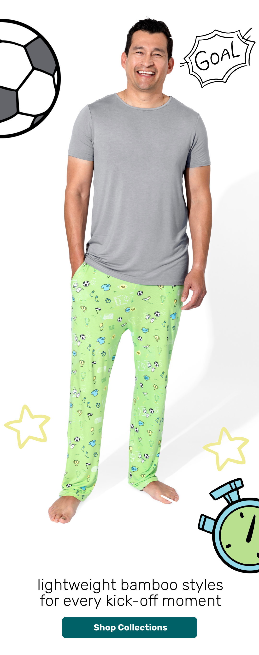 soccer men's pj 