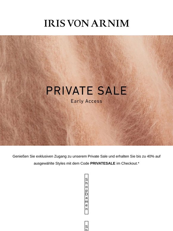 PRIVATE SALE | Bis zu 40%
