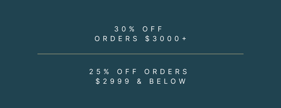 30% off orders $3000+