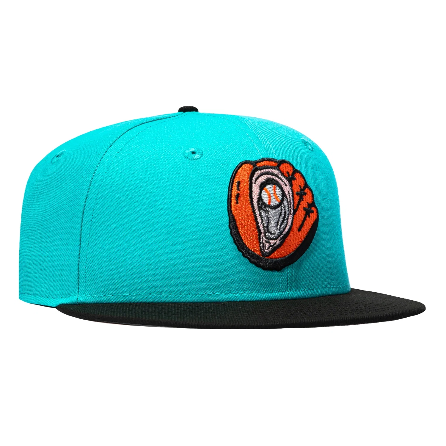 Image of New Era 59Fifty Chesapeake Baysox Oyster Catchers Hat - Teal, Black