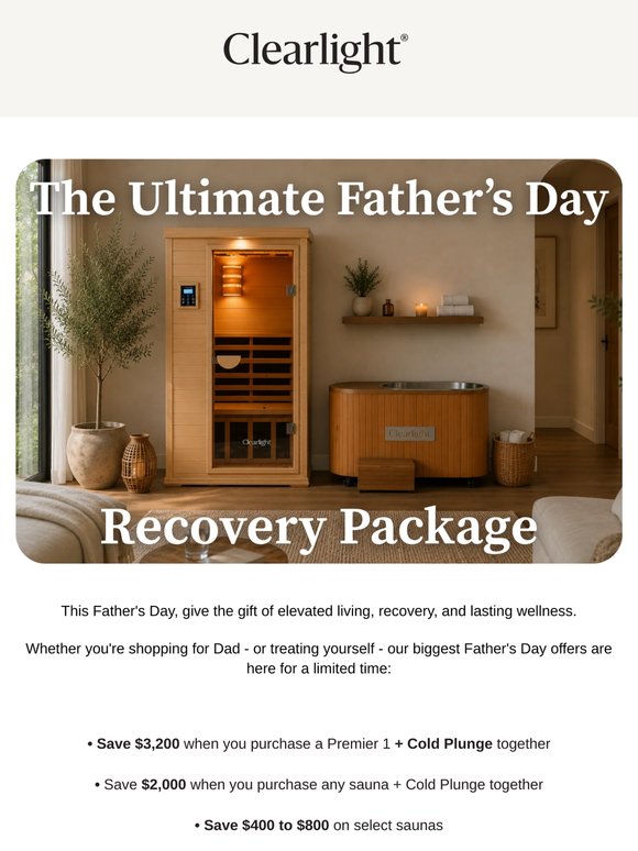 Father's Day Starts Here: Save Up to $3,200 + Free Red Light Gift
