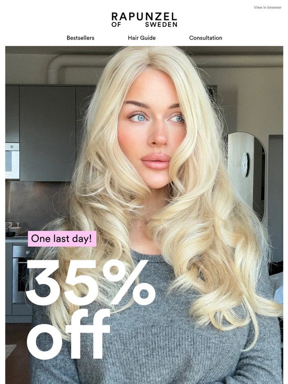 NOW 35% off everything* 🚨
