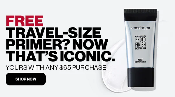 FREE TRAVEL-SIZE PRIMER? NOW THAT'S ICONIC. | YOURS WITH ANY $65 PURCHASE. | SHOP NOW