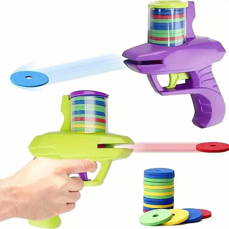 Image of Flying Foam Disc Launcher Handheld Shooter Game