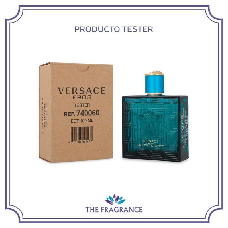 Tester Versace Eros 100ml Edt Spray