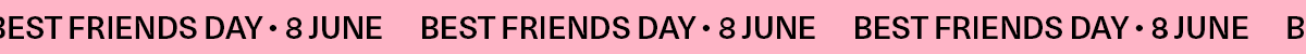 Light pink banner with the words 