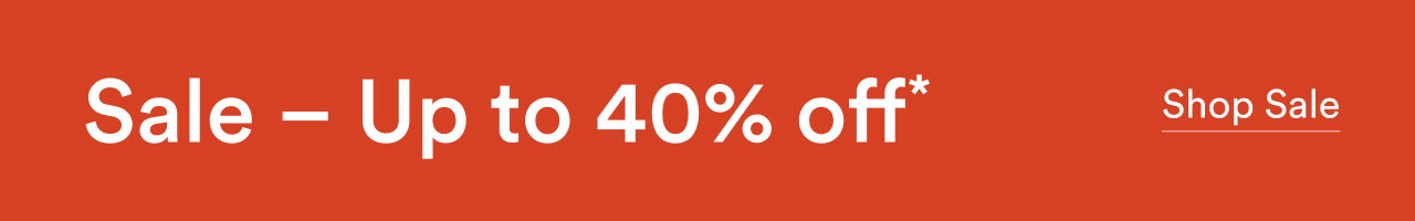 Sale up to 40% off