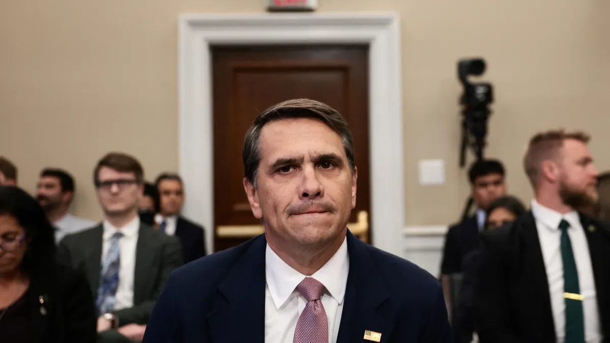 Acting U.S. Attorney General Todd Blanche looks on June 2, 2026 as he is to testify before a House appropriations committee oversight hearing on the Department of Justice, on Capitol Hill, in Washington, D.C., U.S., where he is expected to be questioned about the department's so-called "anti-weaponization fund."