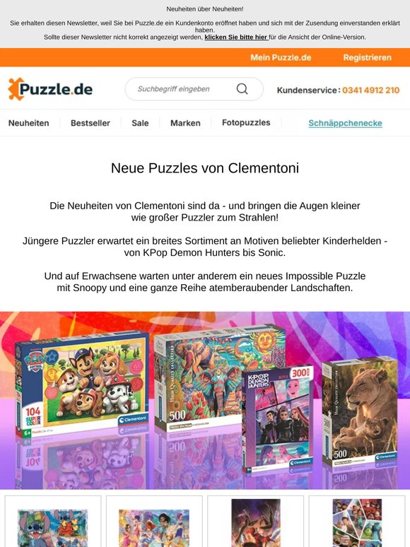Neuheiten über Neuheiten!