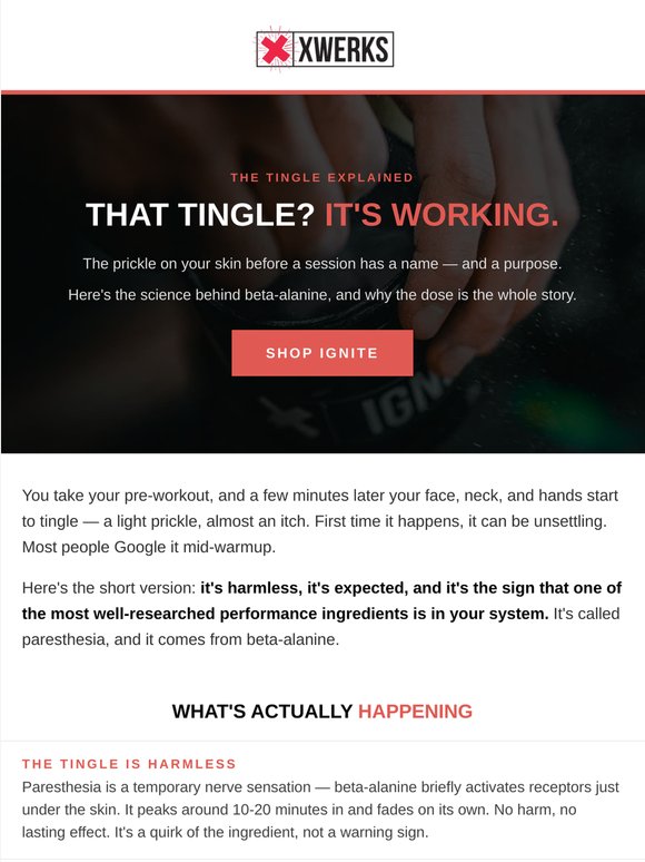 That tingle? It's working.